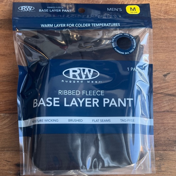 RW Rugged Wear Ribbed Fleece Base Layer Pant - Picture 9 of 11